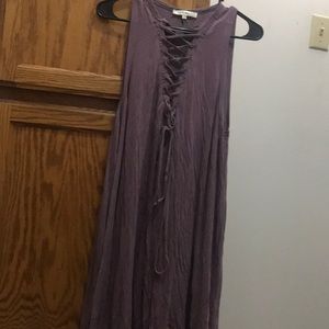Lace Up Dress